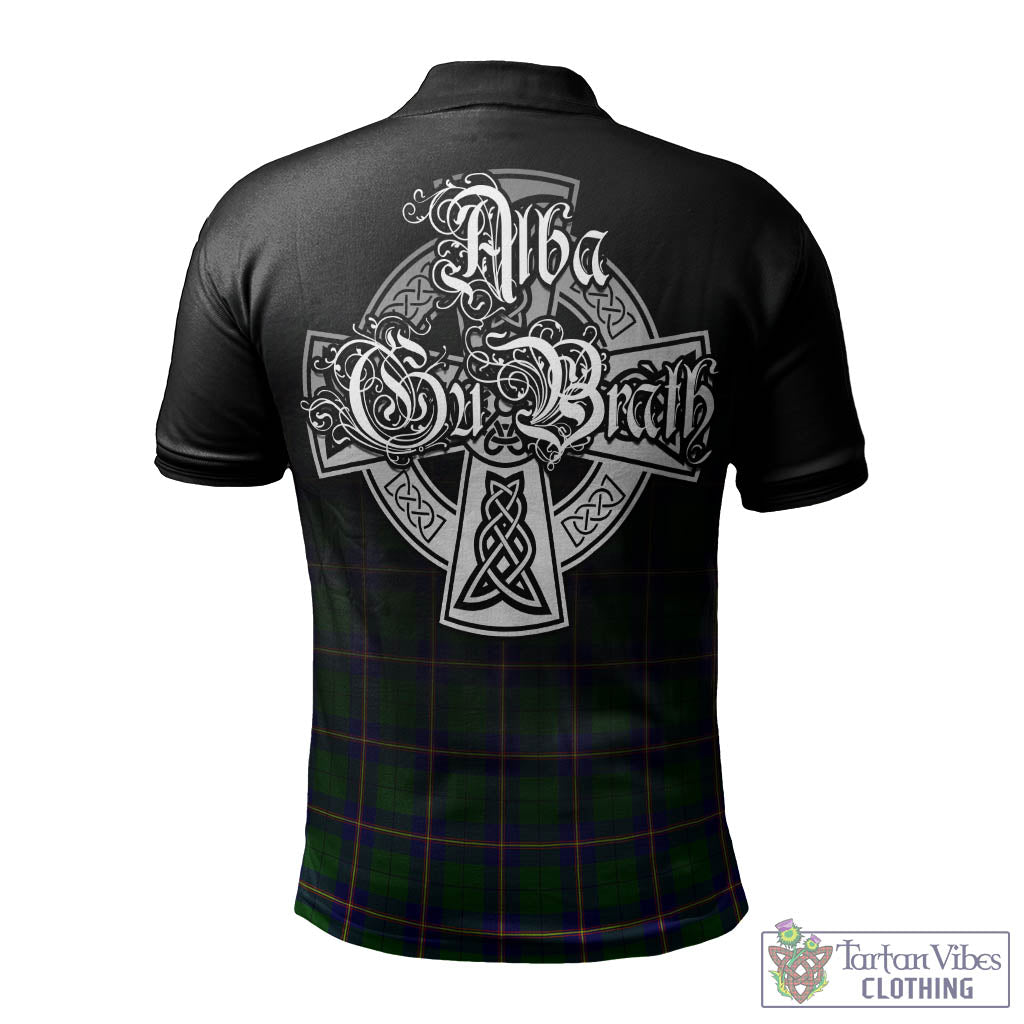 Tartan Vibes Clothing Carmichael Modern Tartan Polo Shirt Featuring Alba Gu Brath Family Crest Celtic Inspired