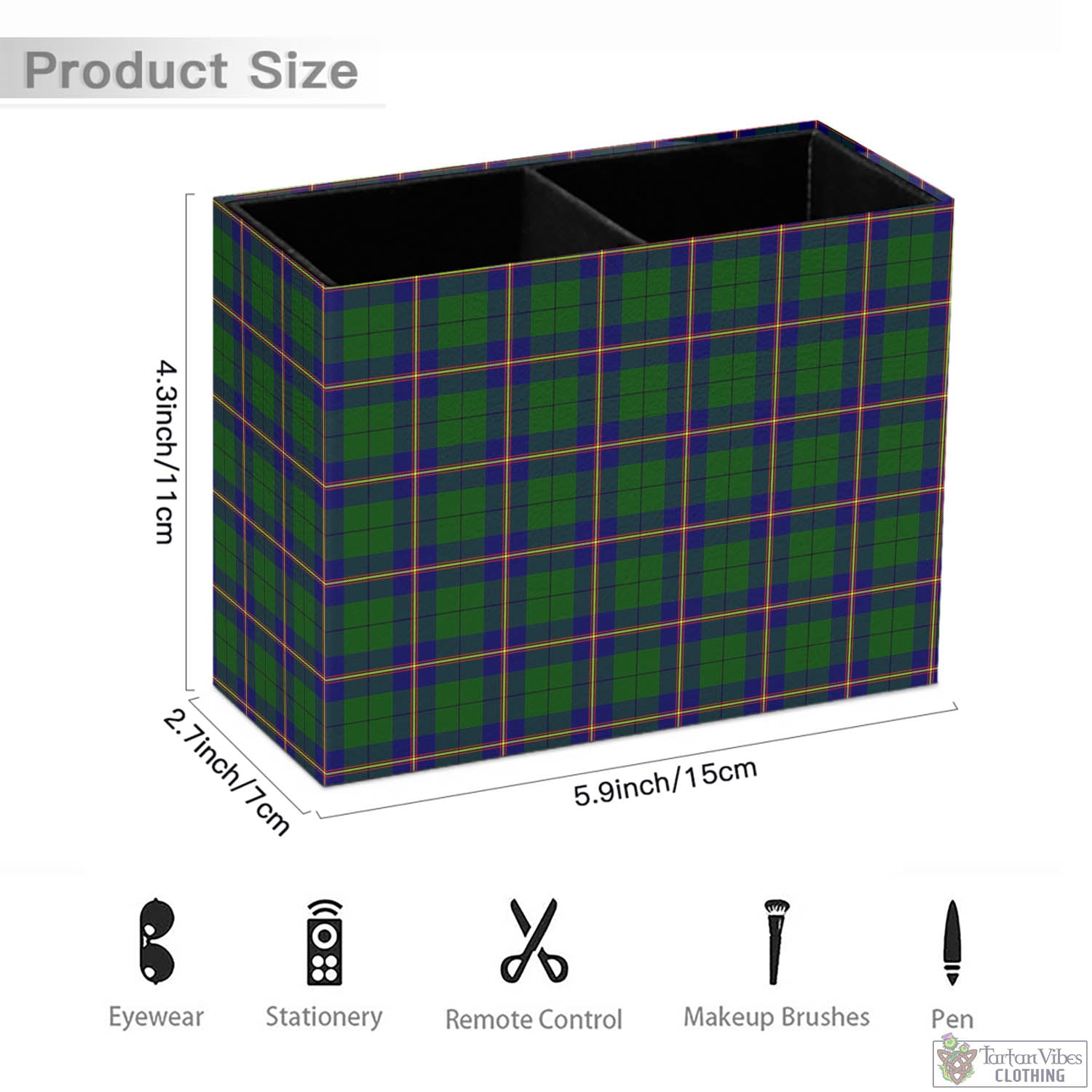 Tartan Vibes Clothing Carmichael Modern Tartan Pen Holder