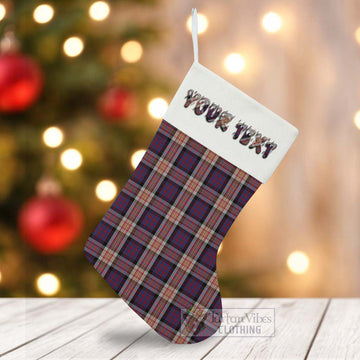 Carnegie Tartan Christmas Stocking with Personalized Text