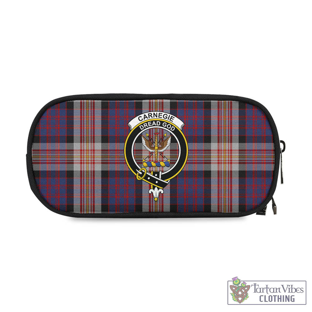 Tartan Vibes Clothing Carnegie Tartan Pen and Pencil Case with Family Crest