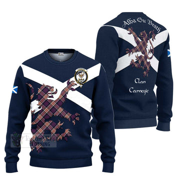 Carnegie Tartan Lion Rampant Ugly Sweater Proudly Display Your Heritage with Alba Gu Brath and Clan Name