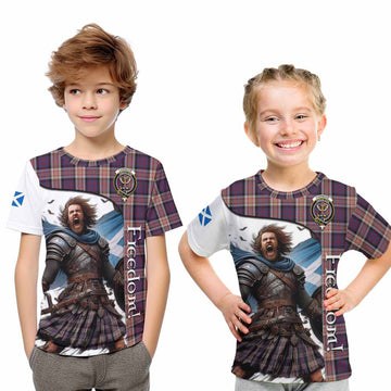 Carnegie Crest Tartan Kid T-Shirt Inspired by the Freedom of Scottish Warrior