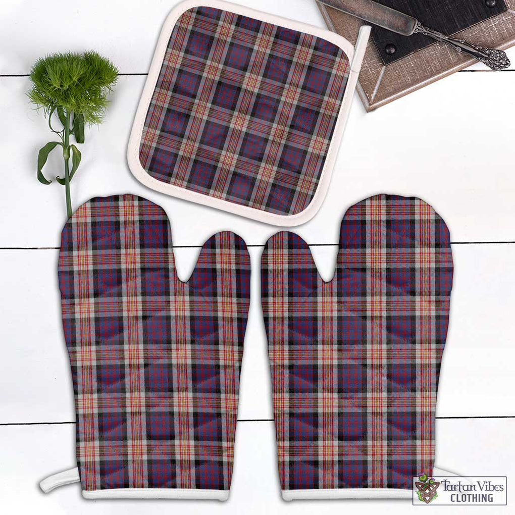 Carnegie Tartan Combo Oven Mitt & Pot-Holder Combo 1 Oven Mitt & 1 Pot-Holder White - Tartan Vibes Clothing