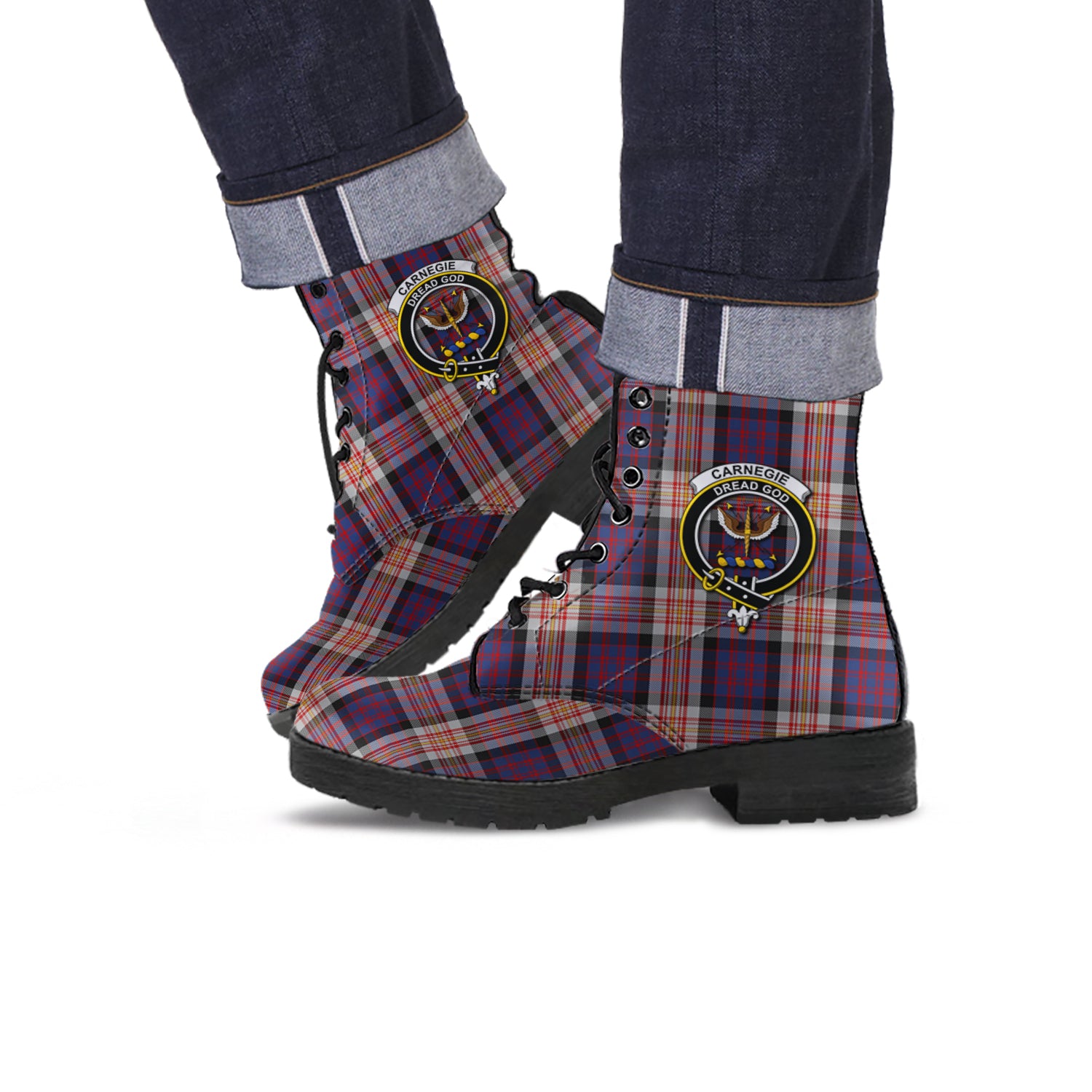 carnegie-tartan-leather-boots-with-family-crest