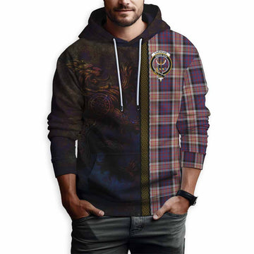 Carnegie Tartan Family Crest Hoodie Alba Gu Brath Be Brave Lion Ancient Style Pullover Hoodie - Tartan Vibes Clothing