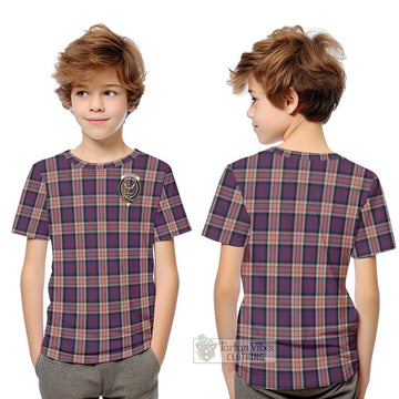 Carnegie Tartan Kid T-Shirt with Family Crest