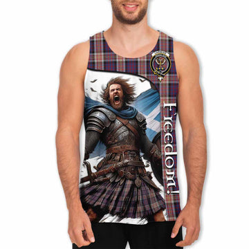 Carnegie Crest Tartan Men's Tank Top Inspired by the Freedom of Scottish Warrior