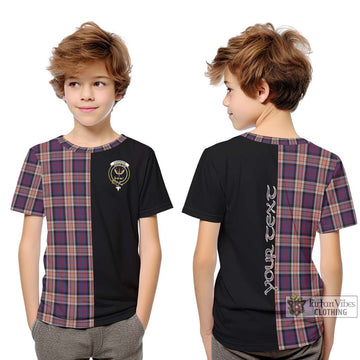 Carnegie Tartan Kid T-Shirt with Family Crest and Half Of Me Style