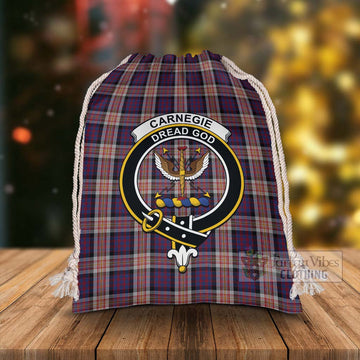 Carnegie Tartan Christmas Santa's Bag with Family Crest