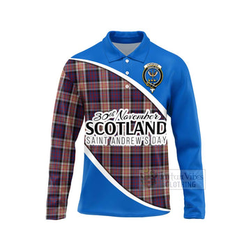 Carnegie Family Crest Tartan Long Sleeve Polo Shirt Celebrate Saint Andrew's Day in Style