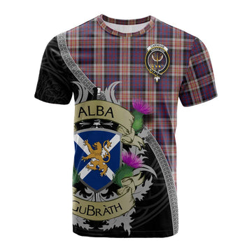Carnegie Tartan Family Crest Cotton T-shirt Lion Rampant Royal Thistle Shield Celtic Inspired Kid's Shirt - Tartan Vibes Clothing