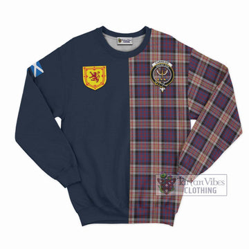 Carnegie Tartan Sweatshirt with Scottish Lion Royal Arm Half Style