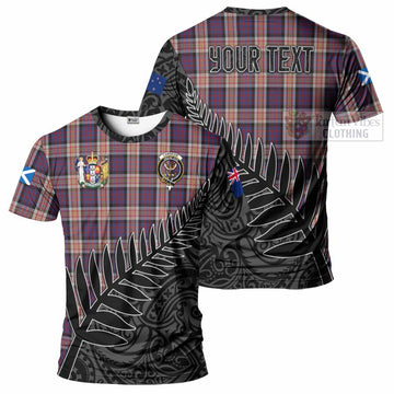 Carnegie Crest Tartan T-Shirt with New Zealand Silver Fern Half Style