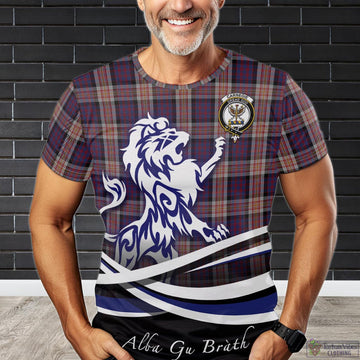 Carnegie Tartan T-Shirt with Alba Gu Brath Regal Lion Emblem