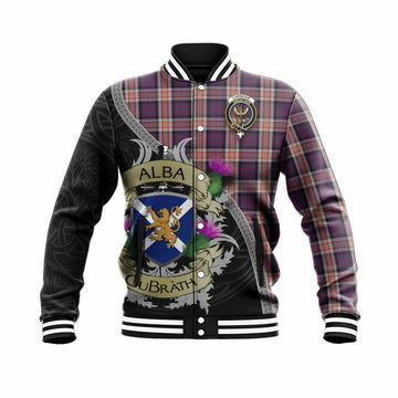 Carnegie Tartan Family Crest Baseball Jacket Lion Rampant Royal Thistle Shield Celtic Inspired Unisex - Tartan Vibes Clothing