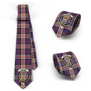 Carnegie Tartan Classic Necktie with Family Crest