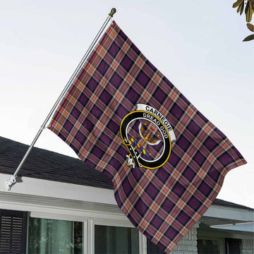 Carnegie Tartan House Flag with Family Crest