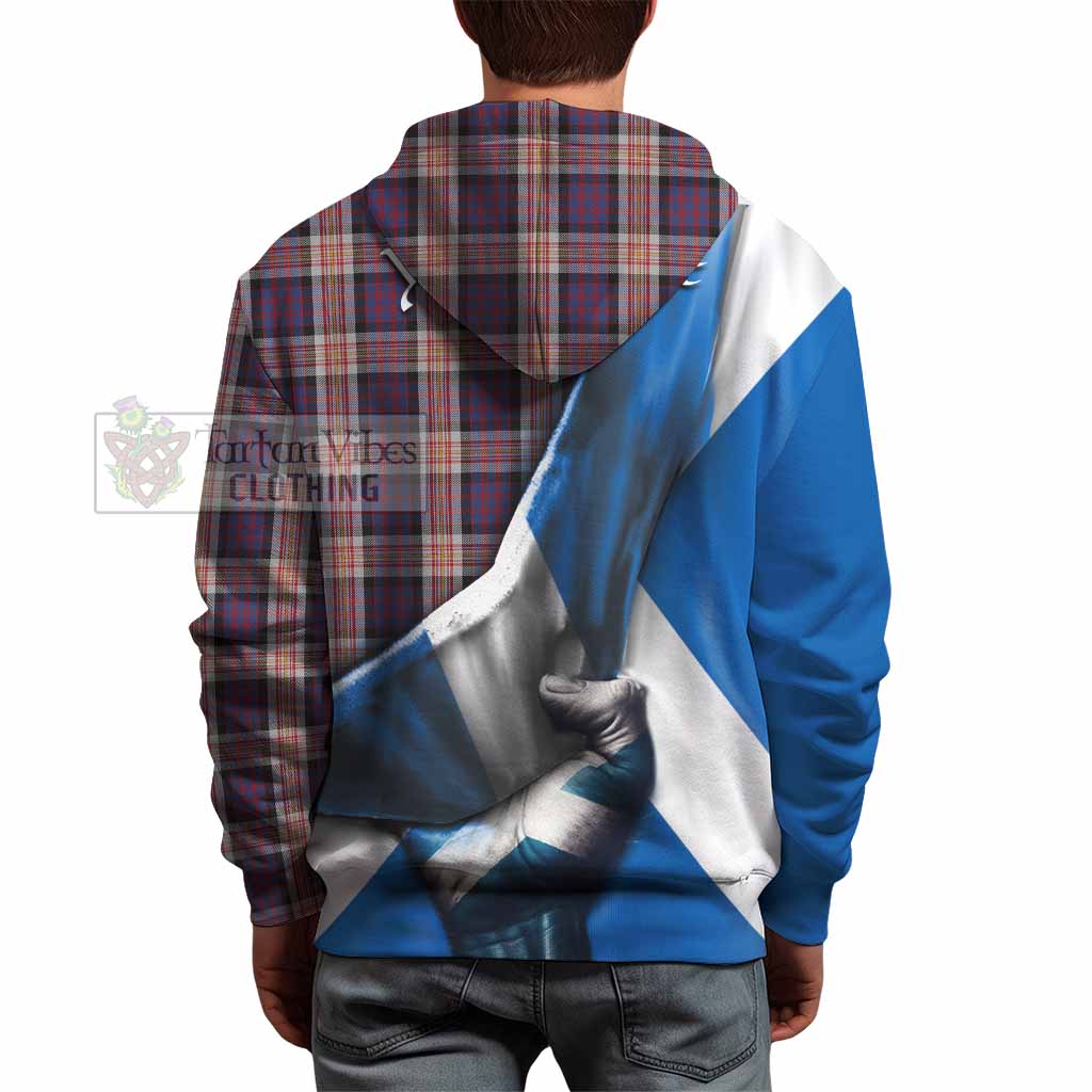 Tartan Vibes Clothing Carnegie Tartan Hoodie with Family Crest Scotland Patriotic Style