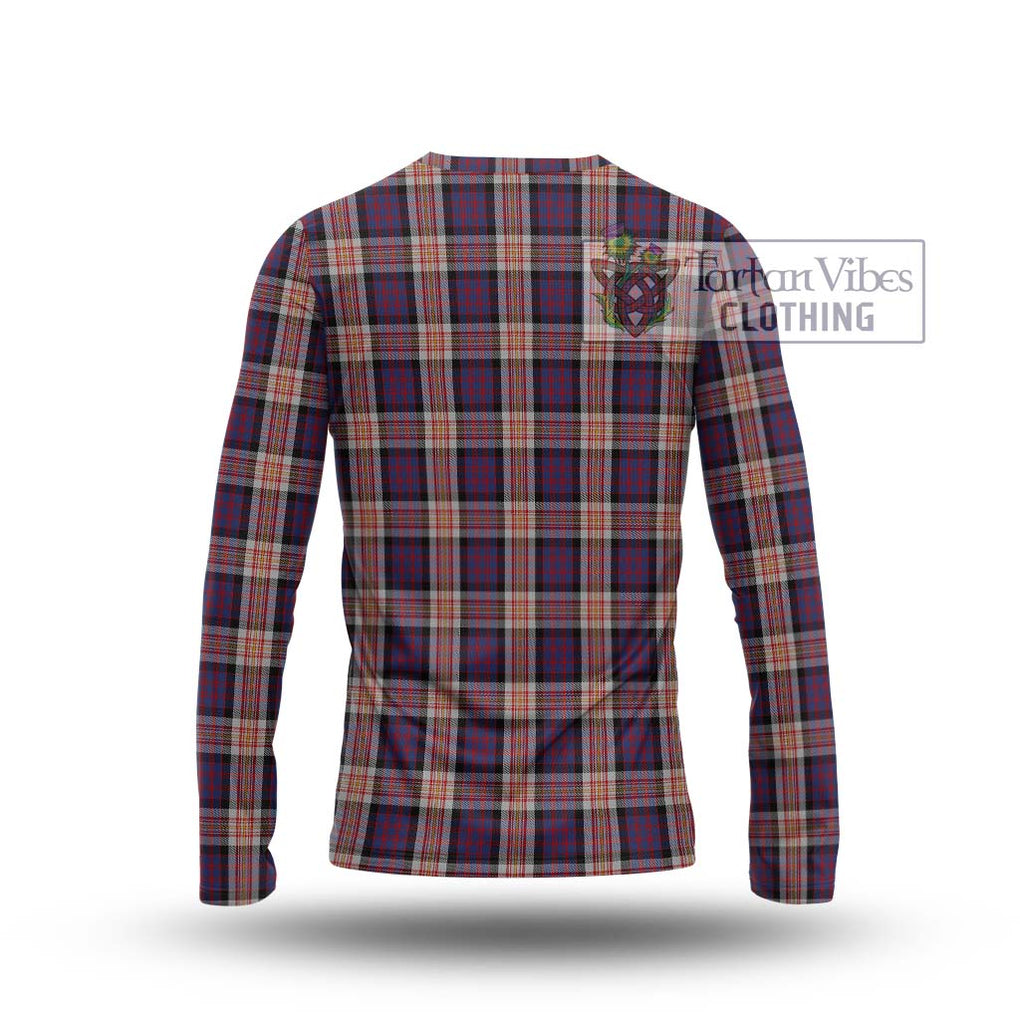 Carnegie Tartan Long Sleeve T-Shirt with Family Crest DNA In Me Style - Tartanvibesclothing Shop