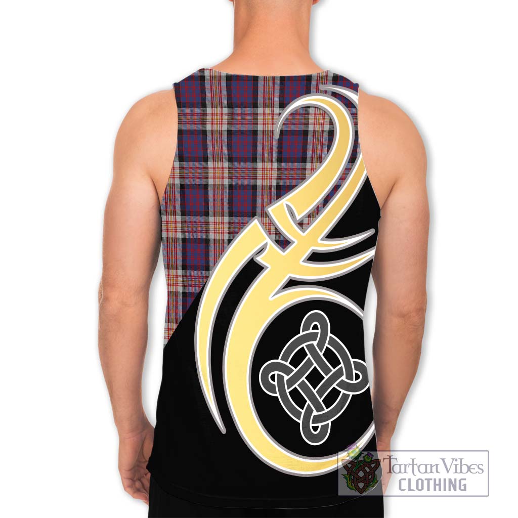 Carnegie Tartan Men's Tank Top with Family Crest and Celtic Symbol Style - Tartan Vibes Clothing