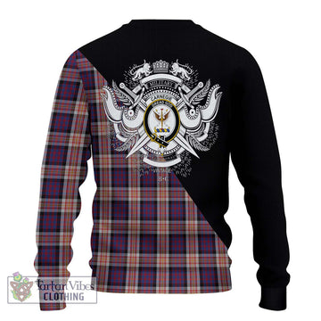 Carnegie Tartan Ugly Sweater with Family Crest and Military Logo Style