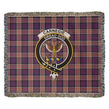 Carnegie Tartan Woven Blanket with Family Crest