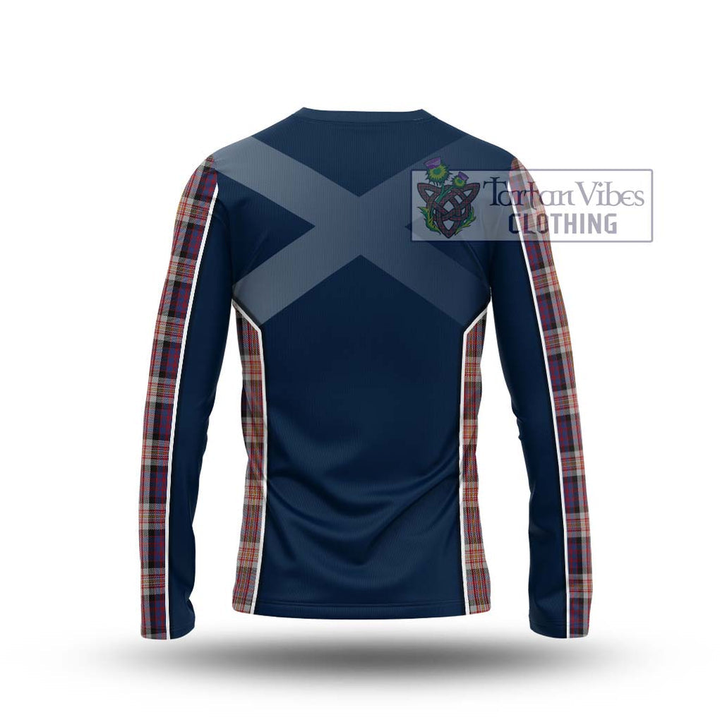 Carnegie Tartan Long Sleeve T-Shirt with Family Crest and Lion Rampant Vibes Sport Style - Tartan Vibes Clothing