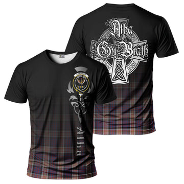 Carnegie Tartan T-Shirt Featuring Alba Gu Brath Family Crest Celtic Inspired