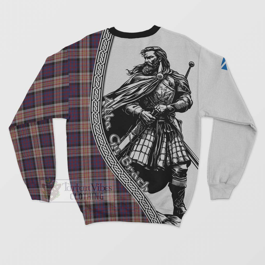 Carnegie Tartan Clan Crest Sweatshirt with Highlander Warrior Celtic Style - Tartan Vibes Clothing