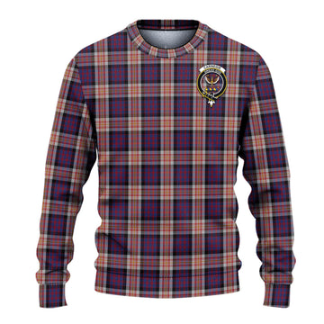 Carnegie Tartan Knitted Sweater with Family Crest