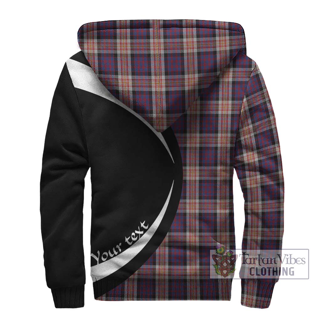 Tartan Vibes Clothing Carnegie Tartan Sherpa Hoodie with Family Crest Circle Style