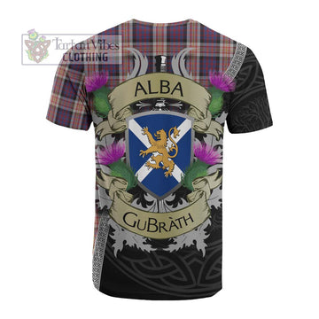 Carnegie Tartan Family Crest Cotton T-shirt Lion Rampant Royal Thistle Shield Celtic Inspired - Tartan Vibes Clothing