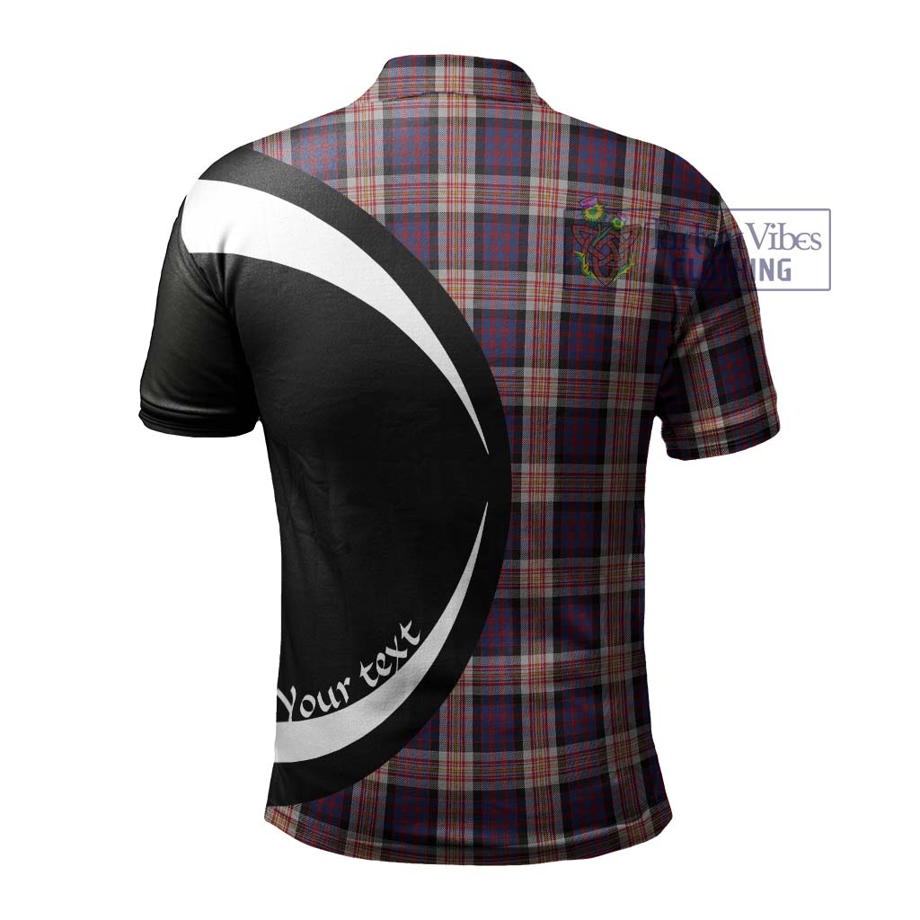 Carnegie Tartan Men's Polo Shirt with Family Crest Circle Style - Tartan Vibes Clothing