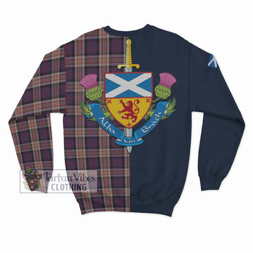 Carnegie Tartan Sweatshirt with Scottish Lion Royal Arm Half Style