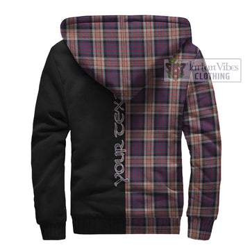 Carnegie Tartan Sherpa Hoodie with Family Crest and Half Of Me Style