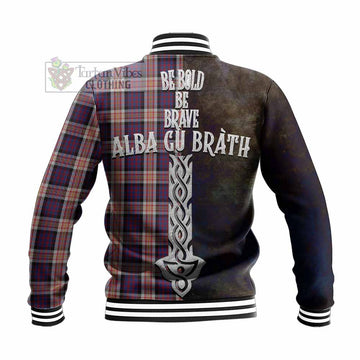 Carnegie Tartan Family Crest Baseball Jacket Alba Gu Brath Be Brave Lion Ancient Style - Tartan Vibes Clothing