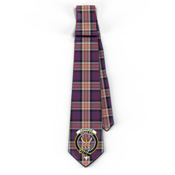 Carnegie Tartan Classic Necktie with Family Crest