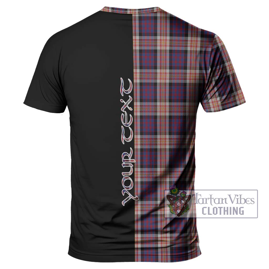 Tartan Vibes Clothing Carnegie Tartan T-Shirt with Family Crest and Half Of Me Style