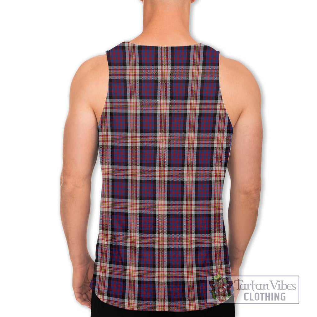 Carnegie Tartan Men's Tank Top with Family Crest DNA In Me Style - Tartanvibesclothing Shop