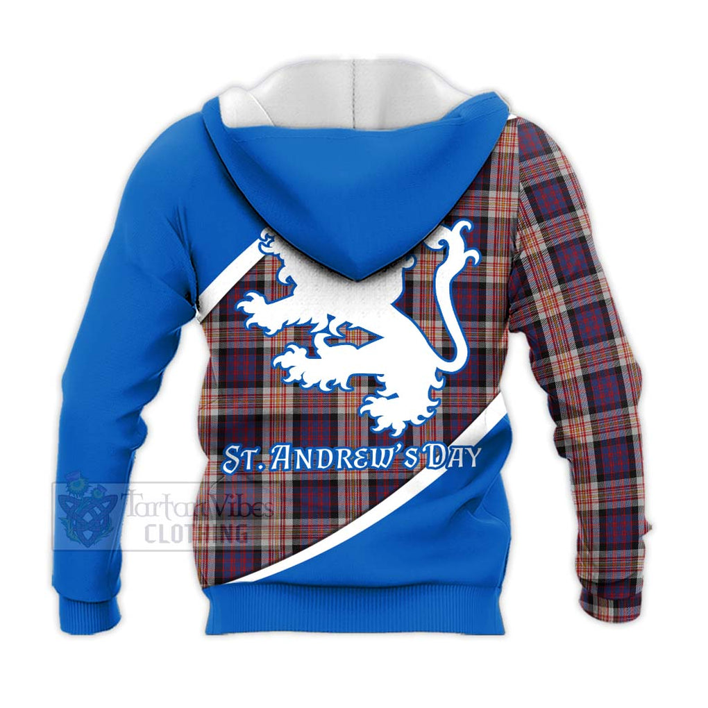 Tartan Vibes Clothing Carnegie Family Crest Tartan Knitted Hoodie Celebrate Saint Andrew's Day in Style