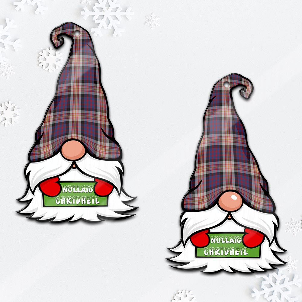 Carnegie Gnome Christmas Ornament with His Tartan Christmas Hat Mica Ornament - Tartanvibesclothing