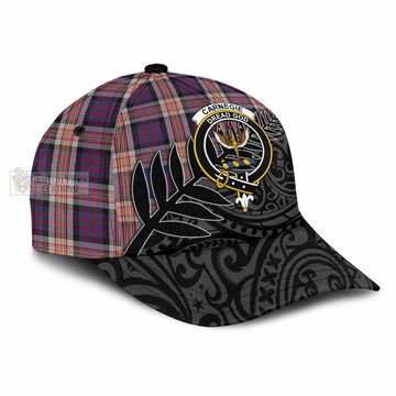 Carnegie Tartan Classic Cap with New Zealand Silver Fern Half Style