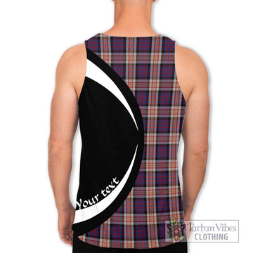 Carnegie Tartan Men's Tank Top with Family Crest Circle Style