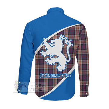 Carnegie Family Crest Tartan Long Sleeve Button Shirt Celebrate Saint Andrew's Day in Style