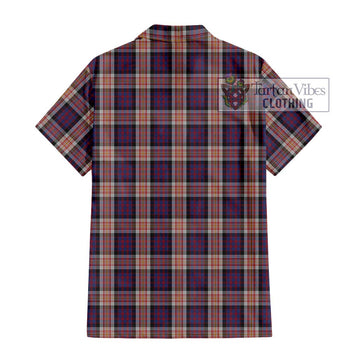 Carnegie Tartan Short Sleeve Button Shirt with Family Crest DNA In Me Style