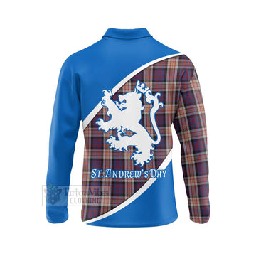 Carnegie Family Crest Tartan Long Sleeve Polo Shirt Celebrate Saint Andrew's Day in Style