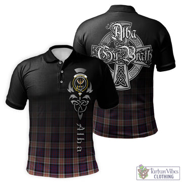 Carnegie Tartan Polo Shirt Featuring Alba Gu Brath Family Crest Celtic Inspired