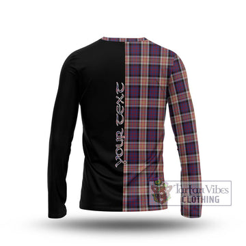 Carnegie Tartan Long Sleeve T-Shirt with Family Crest and Half Of Me Style