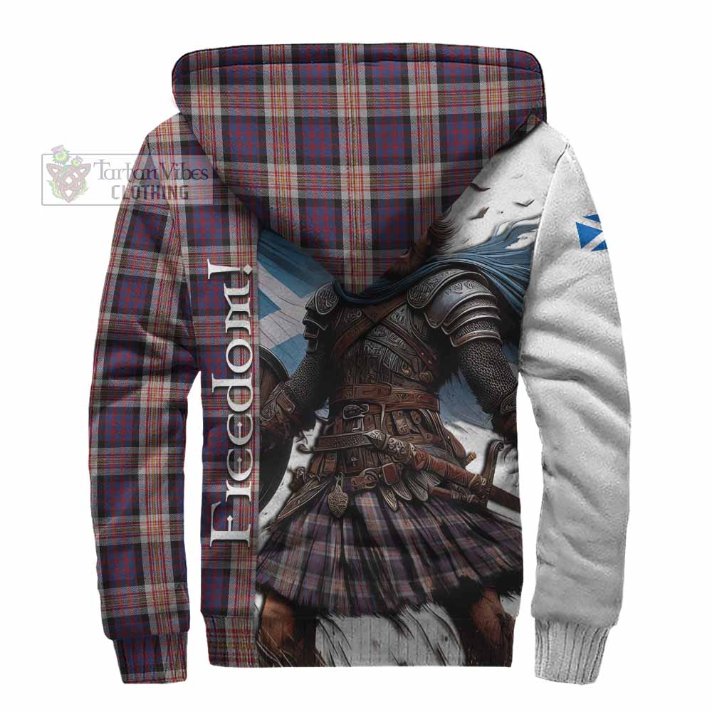 Tartan Vibes Clothing Carnegie Crest Tartan Sherpa Hoodie Inspired by the Freedom of Scottish Warrior