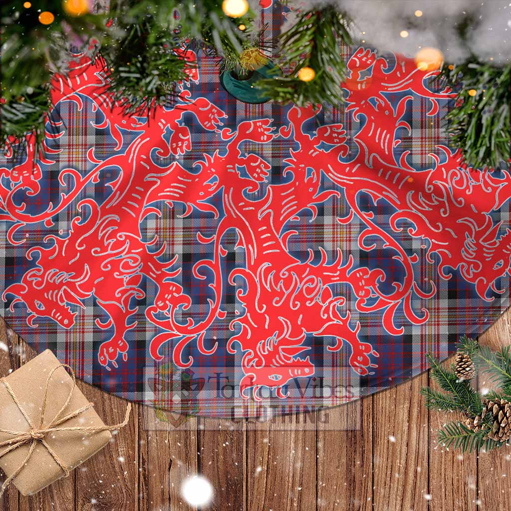 Tartan Vibes Clothing Carnegie Tartan Christmas Tree Skirt Lion Rampant Style